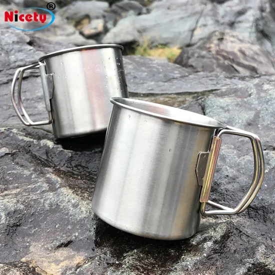 Tasses à café personnalisées de voyage en gros OEM, Thermos de Camping, tasses à bière/café/thé en acier inoxydable