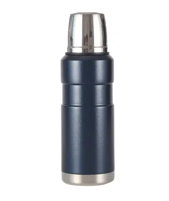 Flacon personnalisé de Thermos de bouteille d'eau isolée par vide d'acier inoxydable de balle de catégorie comestible avec le vide de Logo de transfert de chaleur de tasse